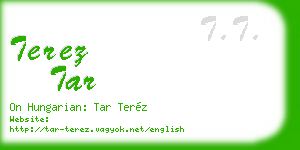 terez tar business card